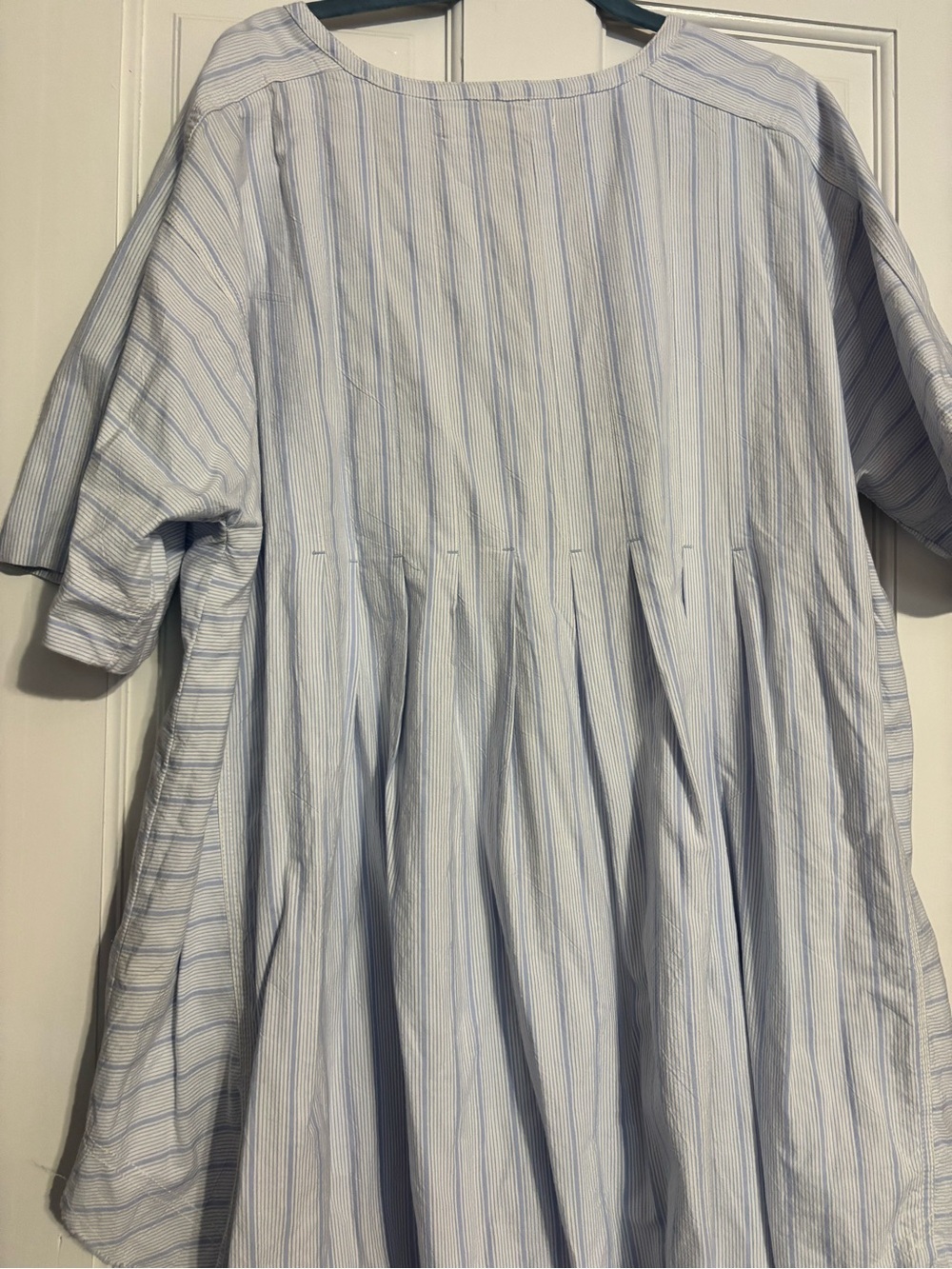 Classic Blue Stripe Shirt Tunic dress - Picture 3 of 4